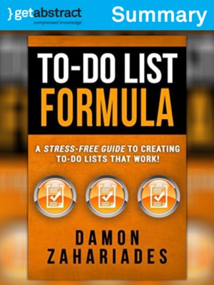 cover image of To-Do List Formula (Summary)